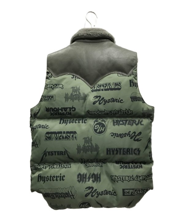 [Pre-owned] Hysteric Glamour CHRISTY Down Vest with LOGO pattern 02173AV01 Online now