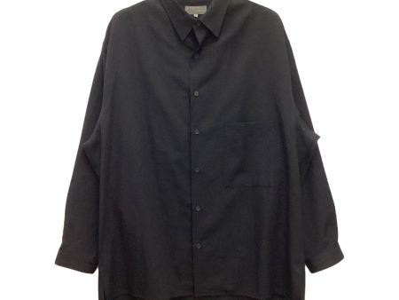 [Pre-owned] Yohji Yamamoto pour homme Wrinkled gaber front-back blouse, wool HN-B34-100 Online now