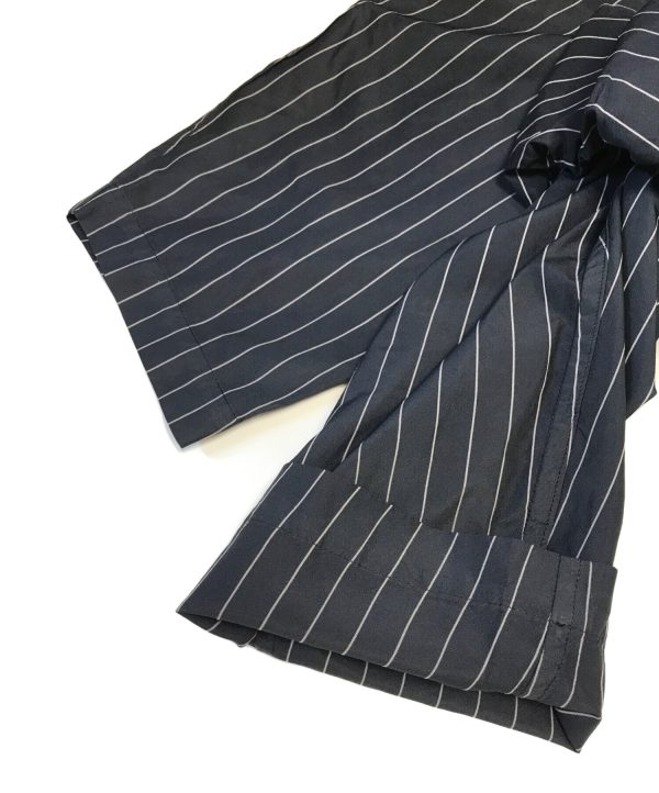 [Pre-owned] ISSEY MIYAKE Pleated striped blouse IM38FJ050 For Sale