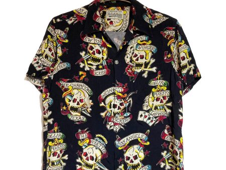 [Pre-owned] WACKO MARIA Skull Aloha Shirt Short Sleeve Cheap