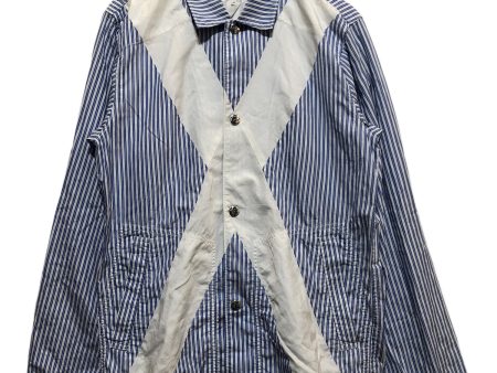 [Pre-owned] COMME des GARCONS SHIRT Panel Stripe Shirt Jacket S27165 Online Hot Sale