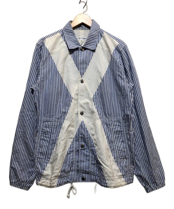 [Pre-owned] COMME des GARCONS SHIRT Panel Stripe Shirt Jacket S27165 Online Hot Sale