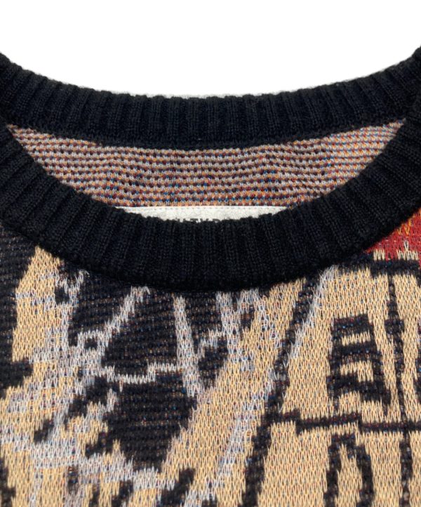 [Pre-owned] WACKO MARIA MOHAIR KNIT JACQUARD SWEATER Online Hot Sale