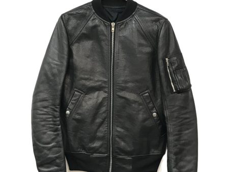 [Pre-owned] RICK OWENS Leather Bomber Jacket RU16S3775-LCW For Discount