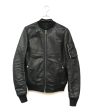 [Pre-owned] RICK OWENS Leather Bomber Jacket RU16S3775-LCW For Discount