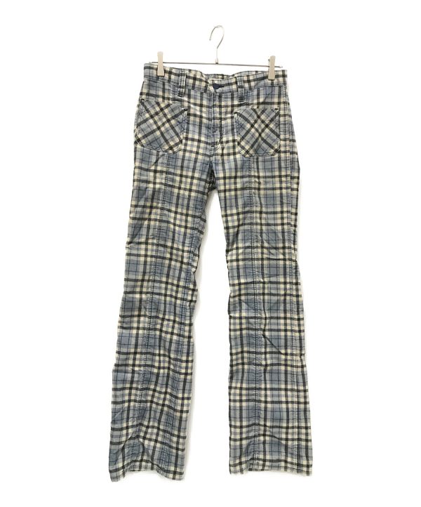 [Pre-owned] Hysteric Glamour 00 s Low Rise Check Flared Pants 2AP-1650 Cheap