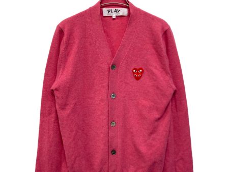 [Pre-owned] PLAY COMME des GARCONS DOUBLE RED HEART MENS V NECK CARDIGAN AZ-N076 Supply