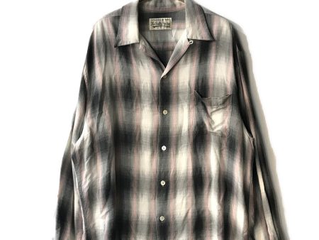 [Pre-owned] WACKO MARIA OMBRE CHECK OPEN COLLAR SHIRT Online