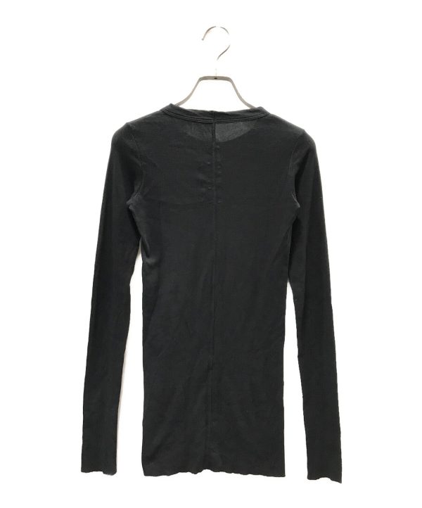 [Pre-owned] RICK OWENS RIB LONG SLEEVE T-SHIRT RP01C5202-RD Hot on Sale