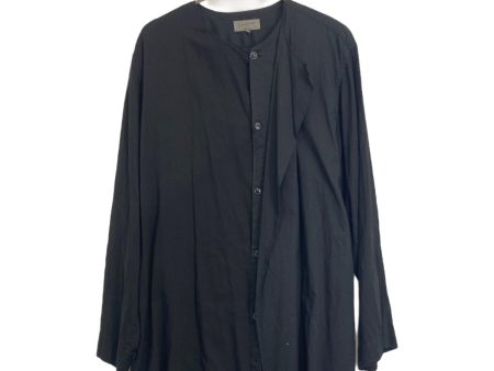 [Pre-owned] Yohji Yamamoto pour homme 18SS Double-stitched collarless shirt Online Hot Sale