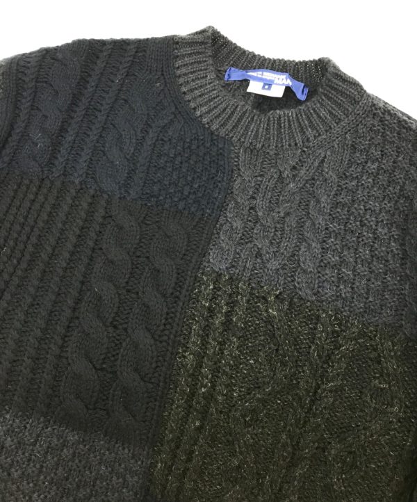 [Pre-owned] COMME des GARCONS JUNYA WATANABE MAN Shetland and Wool Aran Pattern Knitted Sweater WH-N007 Online Hot Sale