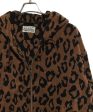 [Pre-owned] WACKO MARIA LEOPARD ZIP HOODED JACKET Online now