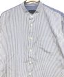 [Pre-owned] COMME des GARCONS HOMME Cotton Stripe Mix Band Collar L S Shirt HI-B007 Fashion